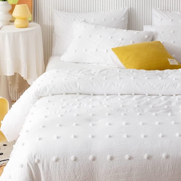 Pottery Barn Bedding Pottery Barn White Pom Pom Quilt Fullqueen